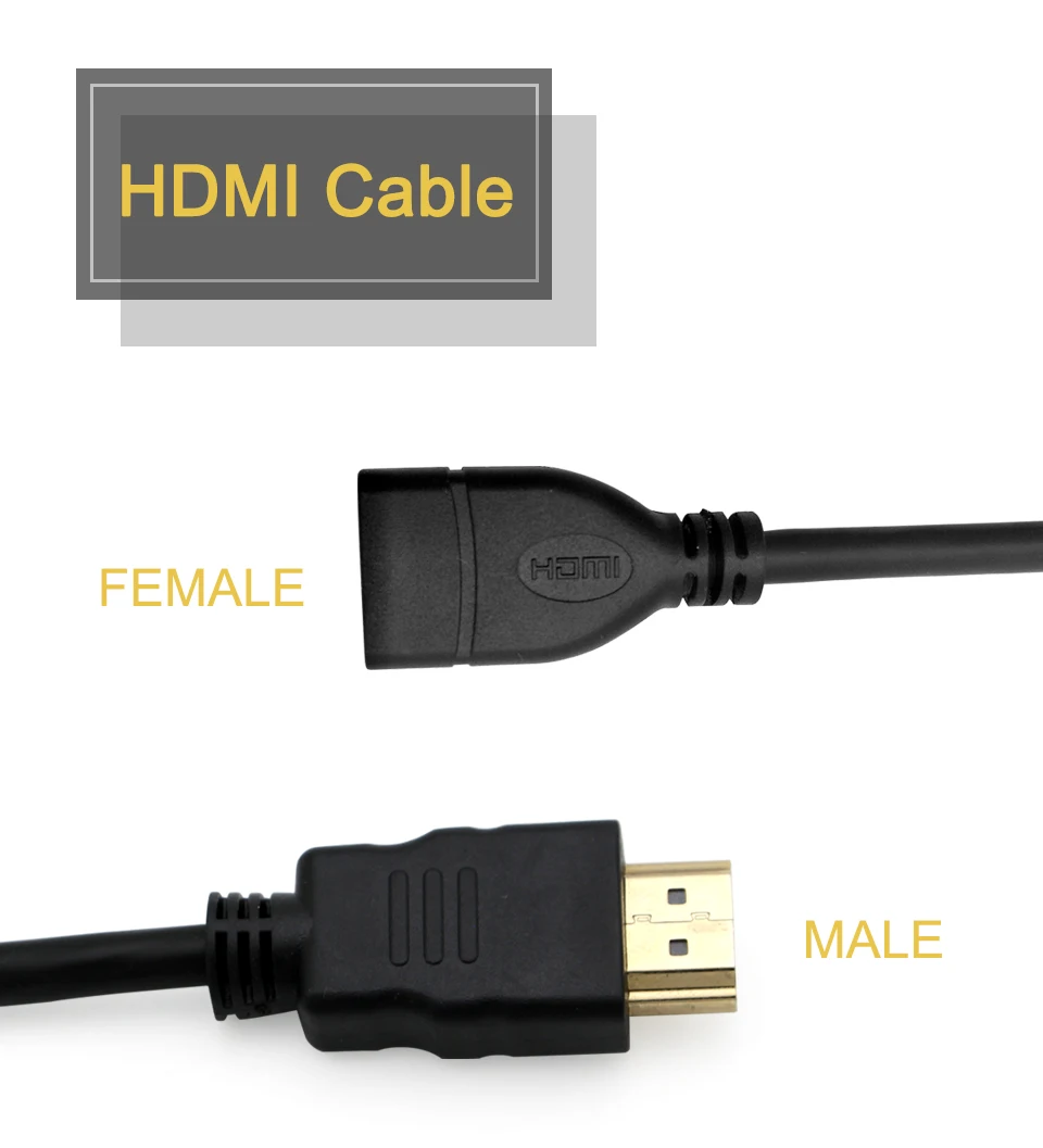 HDMI к HDMI адаптер Hdmi 1.4HD кабель для передачи данных адаптер конвертер мужчин и женщин поддержка 1080P для проектора дисплеи Монитор ТВ коробка