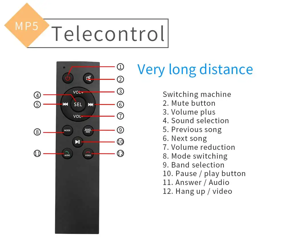 Авторадио 2 Din общие модели 7 ''дюймовый ЖК сенсорный экран Bluetooth автомобильный