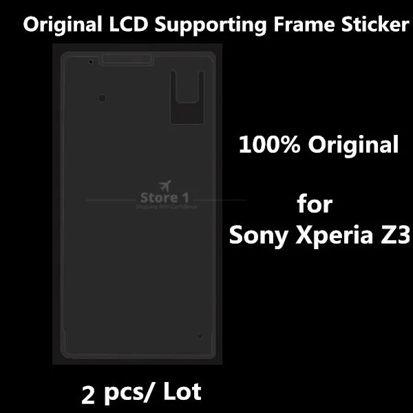 

2pcs/lot Original for Sony Xperia Z3 Front LCD Supporting Frame Housing Cover Adhesive Waterproof Sticker; Touch LCD Screen Glue