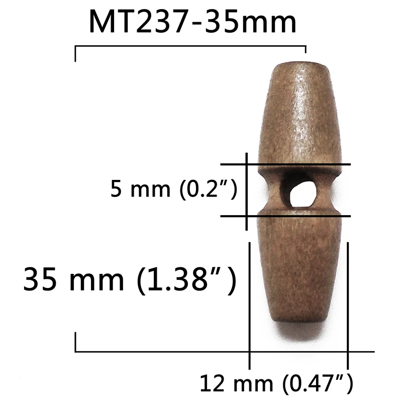 MT237-35mm 5 шт 50 шт 100 шт из натурального дерева рога большие деревянные пуговицы для шитья поделок Скрапбукинг сделай сам для одежды пальто ручной работы овальные пуговицы - Цвет: MT237-35mm