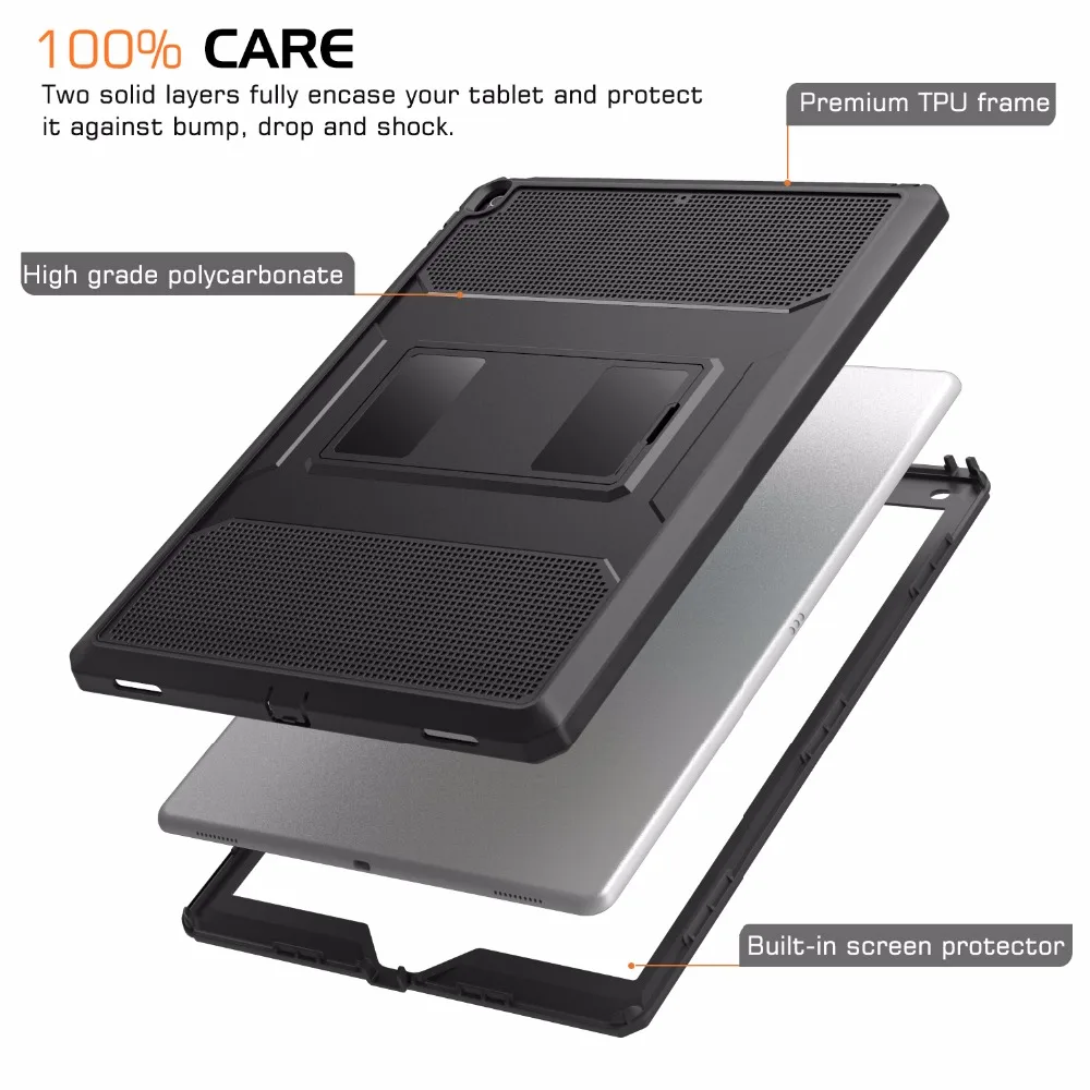 Чехол MoKo для ipad Pro 10 5 [Heavy Duty] ударопрочный Прочный Гибридный чехол с полным
