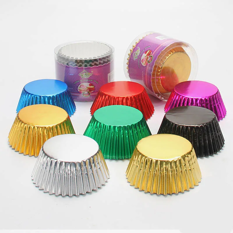 Аксессуары для выпечки из алюминиевой фольги торта 100 шт. миниатюрные украшения