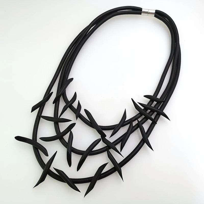 YD&YDBZ Designer Handmade Necklace Women's Rubber Jewelry Glue Chain Punk Style Pendant Necklaces Wholesale Jewelry For Ladies