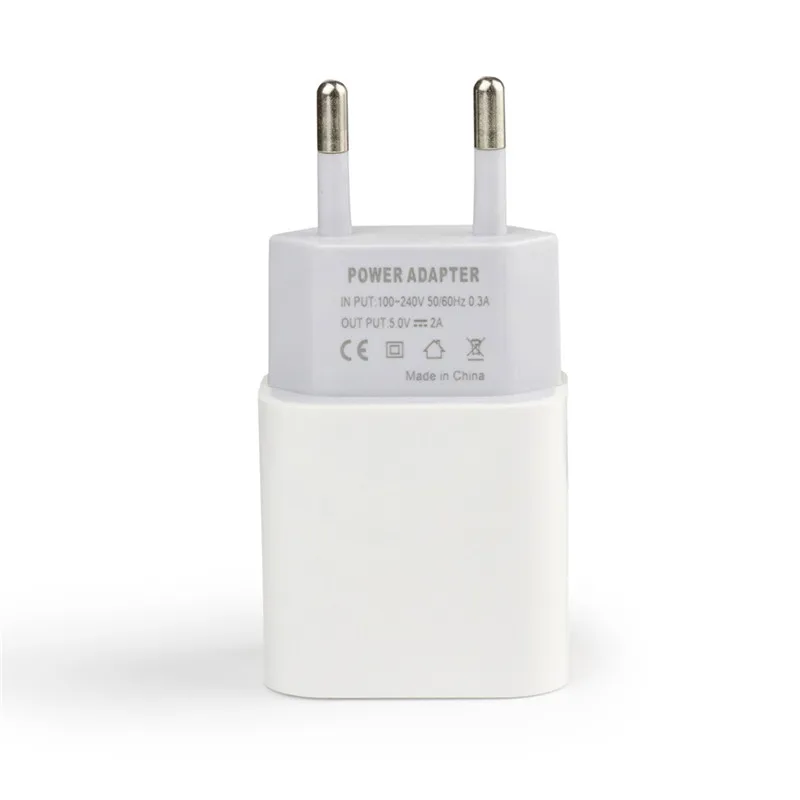 Штепсельная Вилка европейского стандарта 5 в 2A 2USB адаптер зарядного устройства