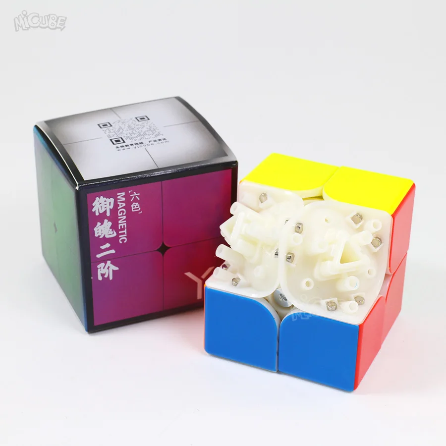 Магнитный куб Yongjun Yupo 2x2x2 2 2x2 скоростной магический Магнит Magico 2*2 черный игровой