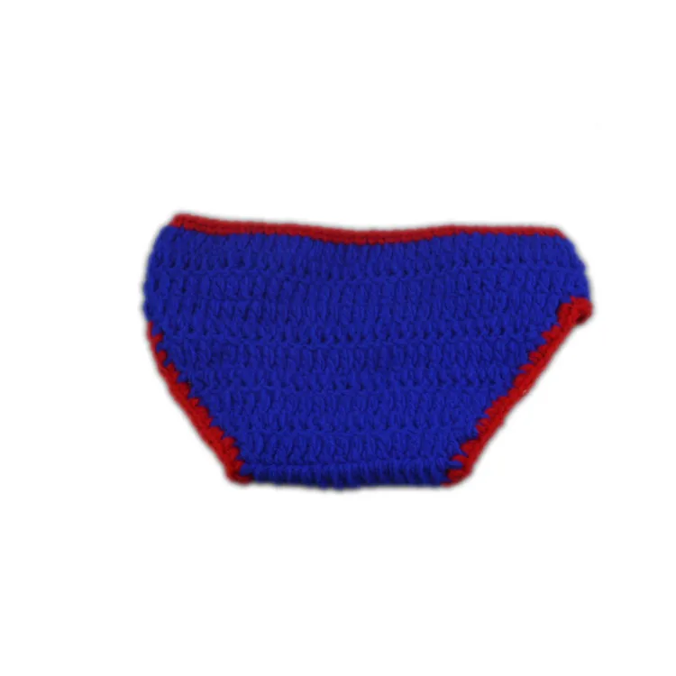 

1 Set Newborn Baby Boys Photography Prop Crochet Knitted Marines Hat Diaper Newborn Infants Baby Photography Props