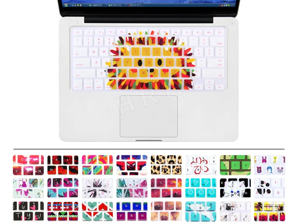 Силиконовый защитный чехол для клавиатуры F Apple Macbook Pro Air Retina 13 &quot15&quot 17 &quotс