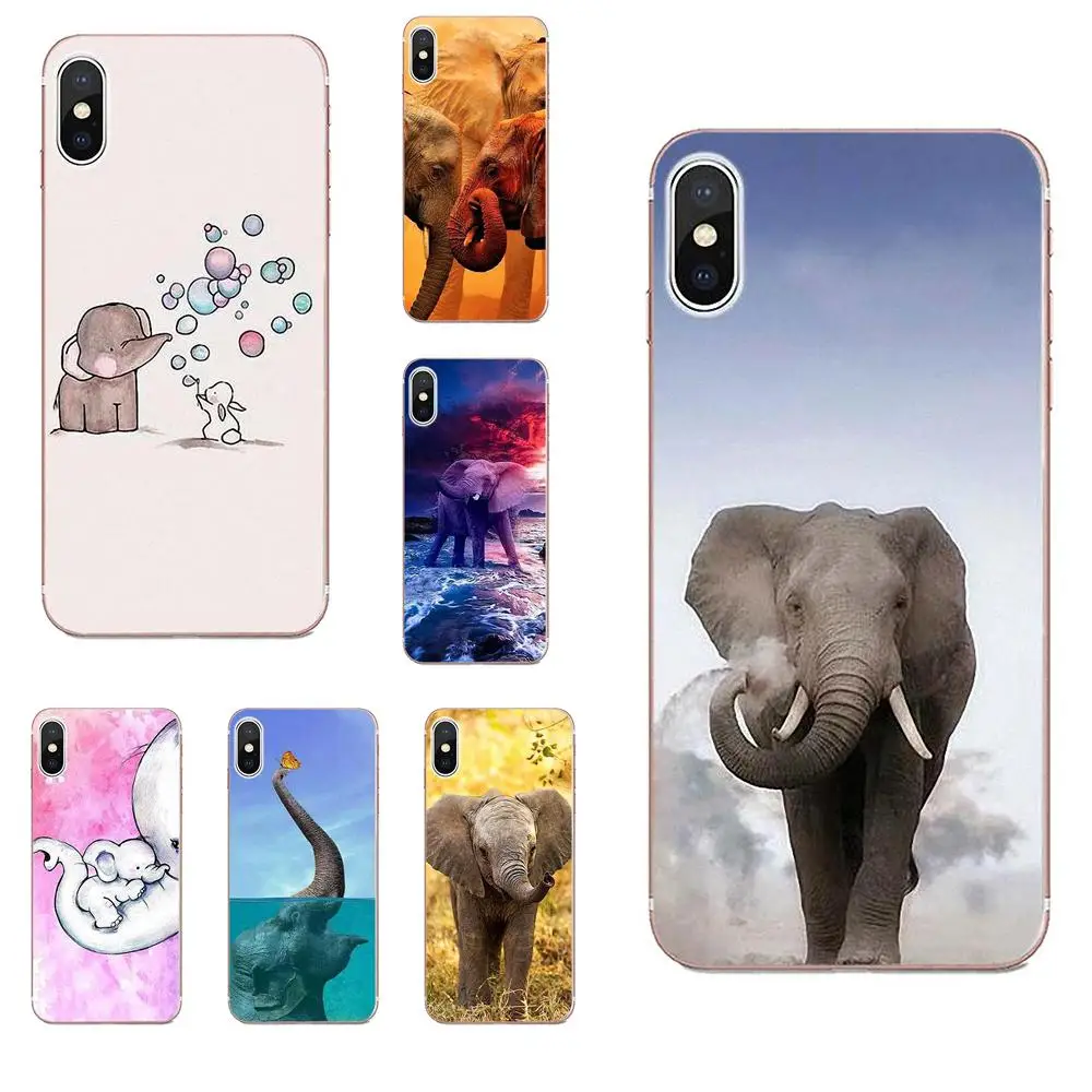 ТПУ чехлы накладки для Xiaomi Note 3 4 Mi3 Mi4 Mi4C Mi4i Mi5 Mi 5S 5X6 6X A1 Max Mix 2 Cute Elephant