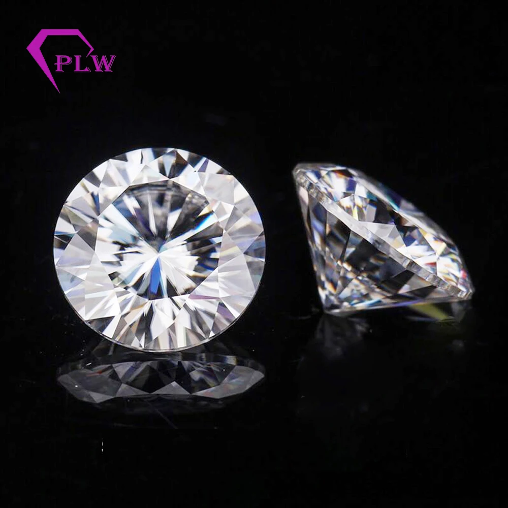 Включая сертификат Lad созданный EF Color 1 ct 6 5 мм VVS & VVS1 Round 3 Ex Brilliant Cut Moissanite Origianl