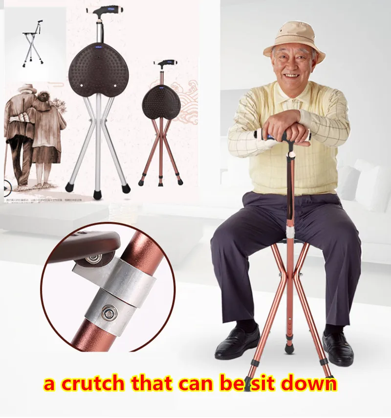 A Crutch With  Stool