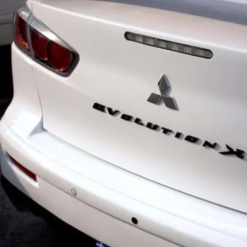 Бесплатная доставка 3D Черный Evolution X эмблема задняя наклейка Наклейка для MITSUBISHI