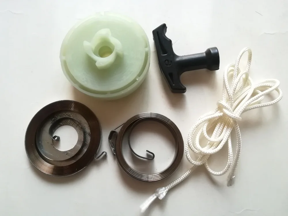 Шкив для цепной пилы возвратная пружина с ручкой и веревкой китайской 4500 5200 5800 45CC