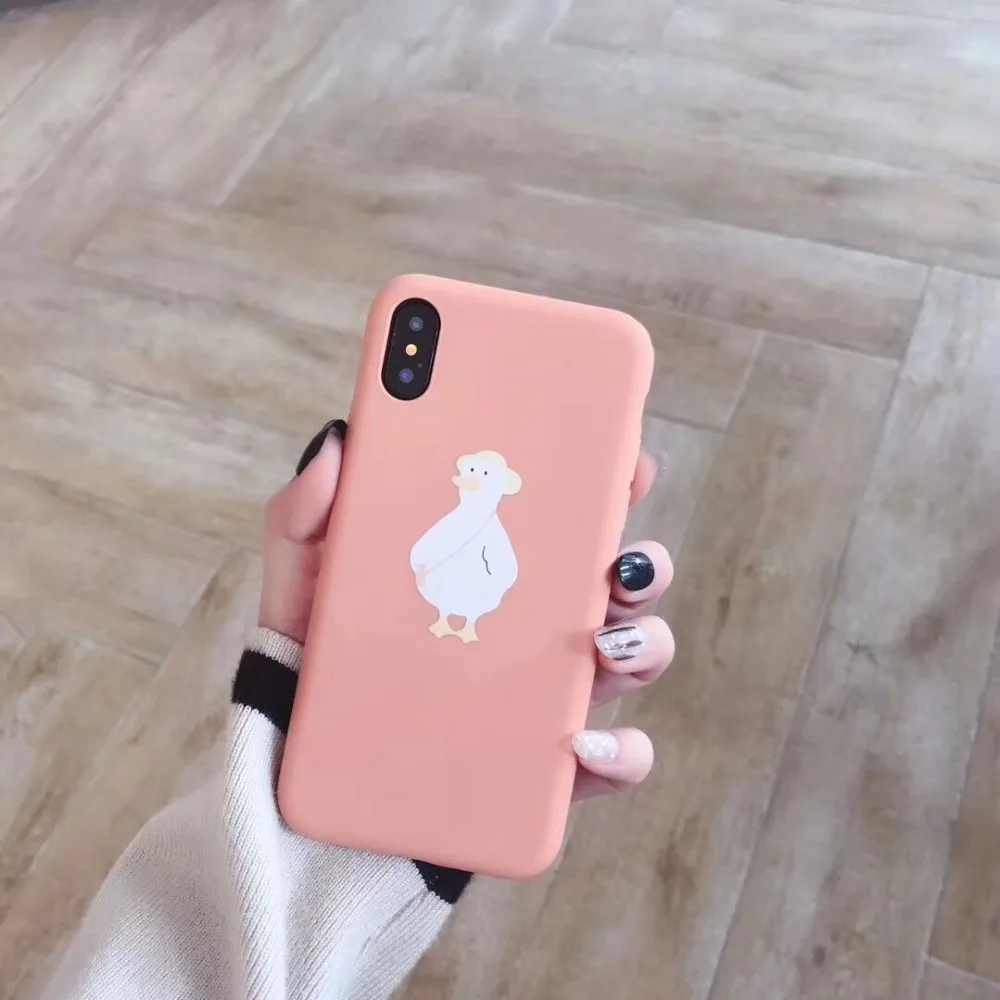 Ourpho толстый ТПУ чехол для телефона iphone 6 6s 7 8 plus летний основной Morandi или X XR XS