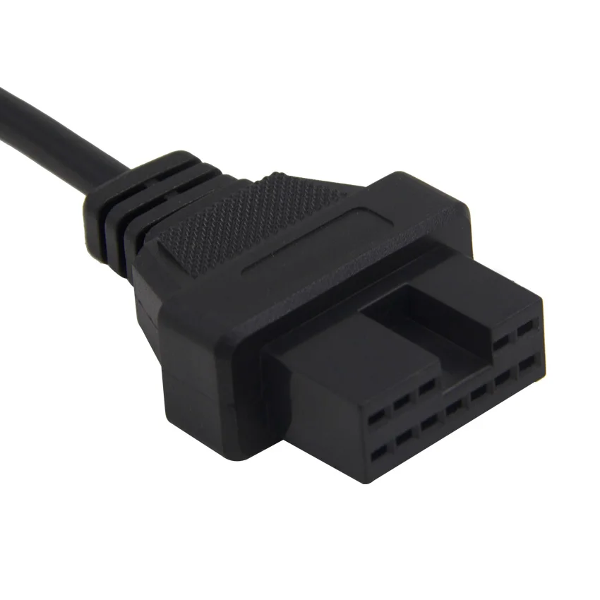 for Mitsubishi 12pin Для Mitsubishi 12 Pin к OBDII женский 16Pin OBD OBD2 разъем Диагностический адаптер сканера автомобильный диагностический адаптер - Цвет: for Mitsubishi 12pin