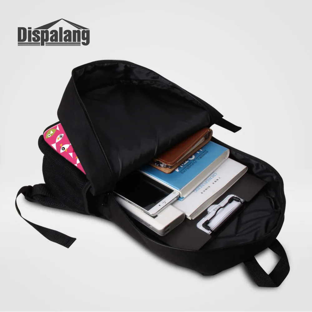 Школьный рюкзак Dispalang для женщин и мужчин дорожные сумки с принтом музыкальных