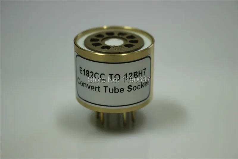 Адаптер E182CC (сверху) на 12BH7 (снизу) с 9 контактами контактов|tube diy|vacuum tubeaudio vacuum tube |