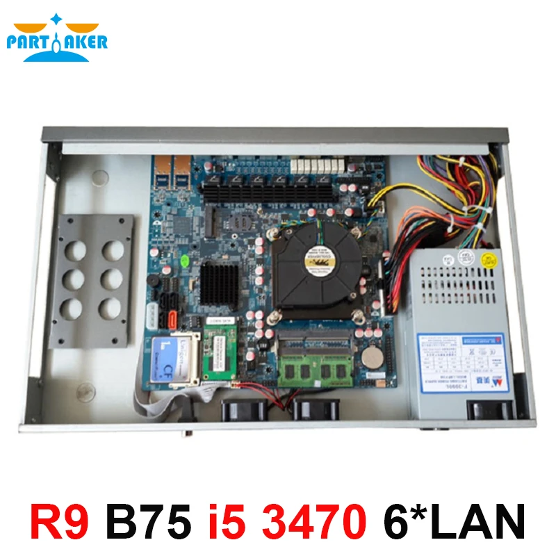 Маршрутизатор Mikrotik брандмауэр аппаратное обеспечение с 6 intel PCI-E 1000M 82583V Gigabit LAN Intel quad core i5 3470 3,2 Ghz 1u брандмауэр pfsense