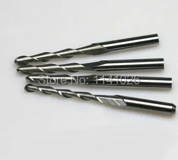 10 шт. спиральные концевые фрезы с двумя канавками 3 175 мм | Инструменты