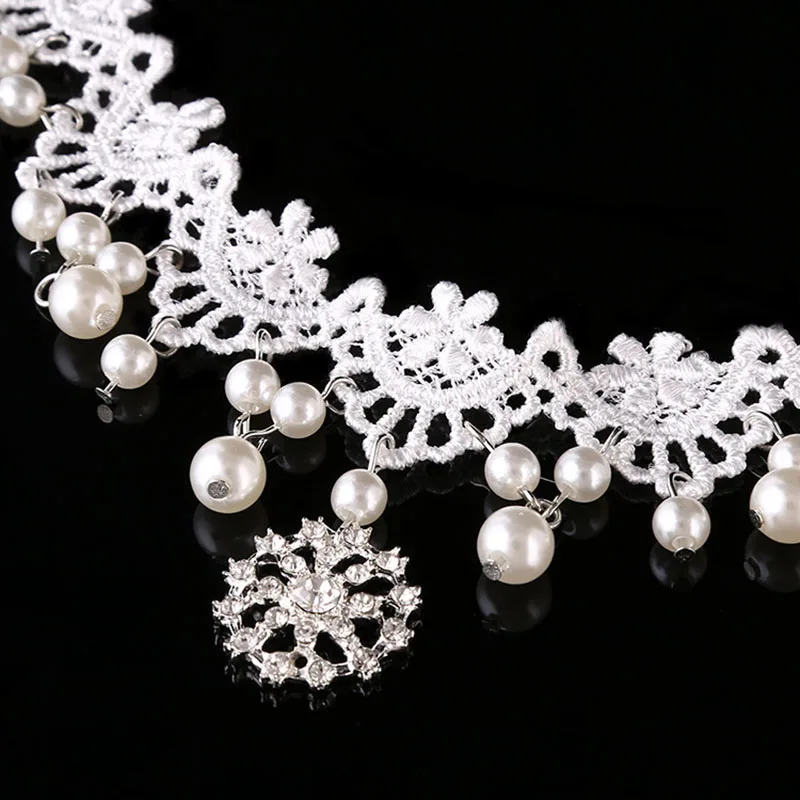 Оптовая продажа Кружевная обувь белого цвета ручной работы с цветами и жемчугом