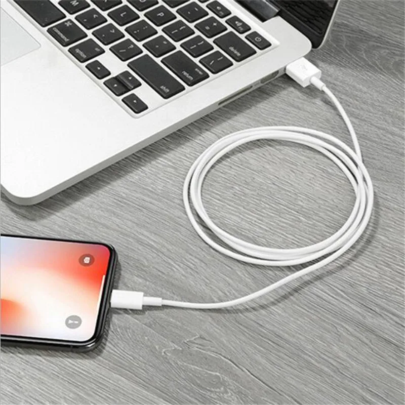 Мидий 10 шт./партия оригинальный usb кабель для iPhone X XS Max 6 7 8 Plus Шнур USB зарядный samsung