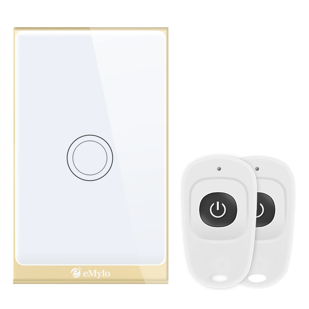 EMylo WIFI сенсорный светильник переключатель умный AC 220 В 1ch 433 МГц беспроводной пульт