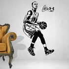 Баскетбольная звезда Стивен Карри спортивные настенные наклейки виниловые настенные художественные обои домашний декор роспись
