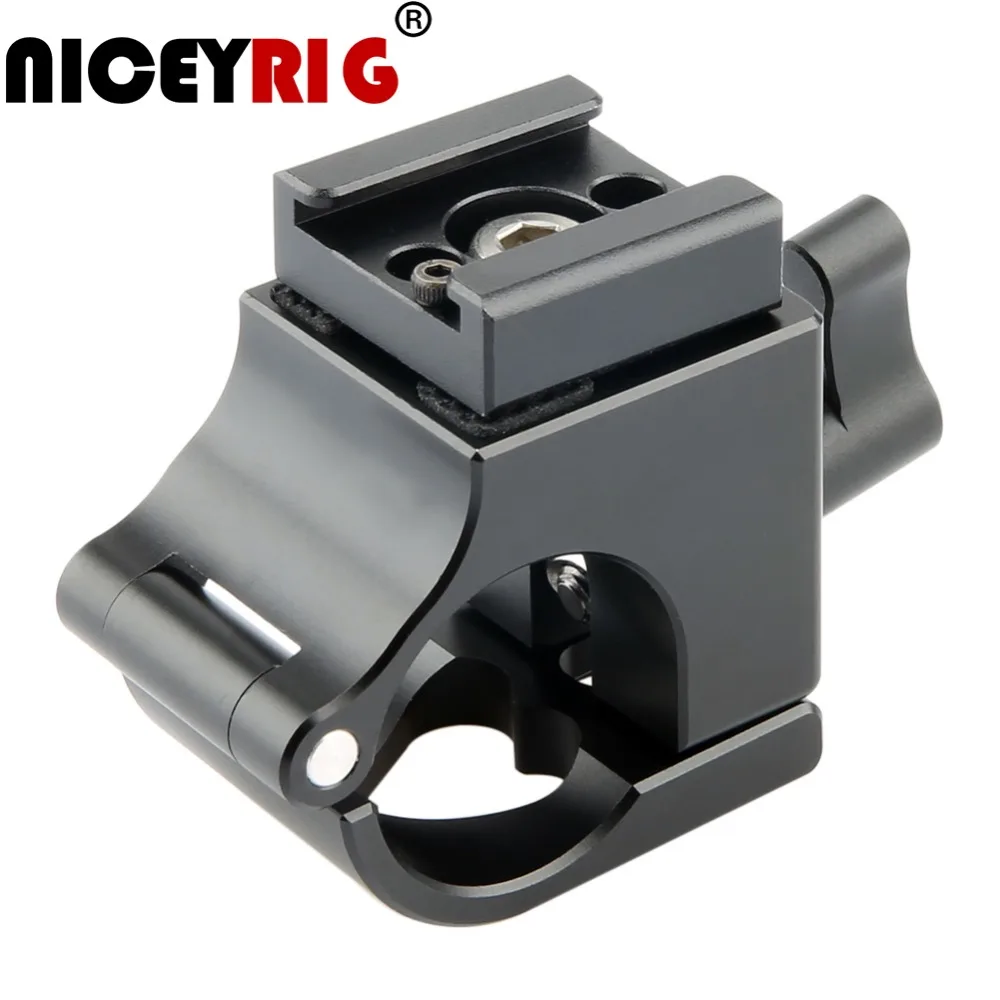 NICEYRIG 25 мм стержневой зажим с холодным башмаком для Dji Ronin M / MX Gimbal Stabilizer резьбовым
