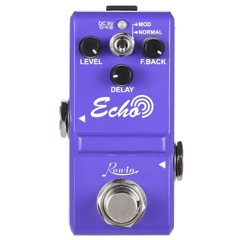Rowin Ln-314 педаль для гитары с эффектом задержки Echo True Bypass педаль с алюминиевым сплавом классический корпус для гитарных частей и аксессуаров