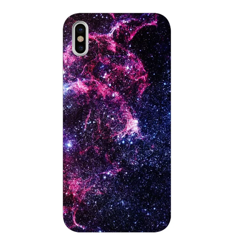 Interstellar фиолетовый Космическая Звезда окрашенный телефон Мягкий чехол для iPhone 8 7 6