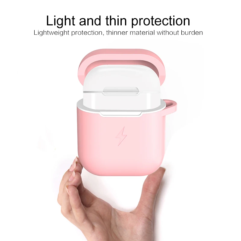 Чехол для беспроводного зарядного устройства Airpods 2 1 Стандартный чехол QI