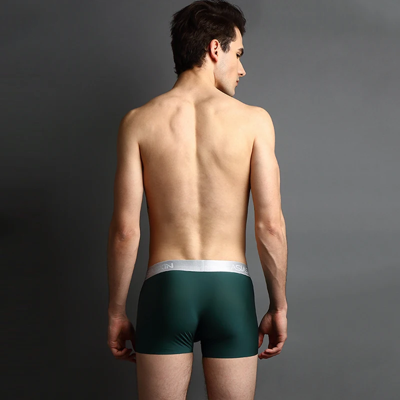 AsiaSkin 2019 Новое модное мужское нижнее белье сексуальные боксеры из нейлона и
