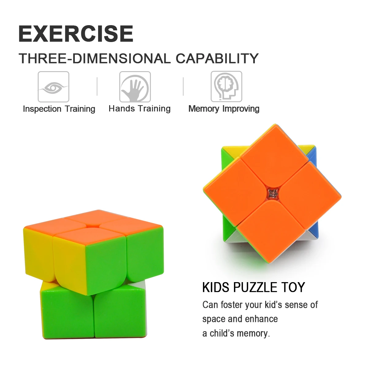 2X2x2 магические кубы 2 на скорости Карманные наклейки кубики головоломки