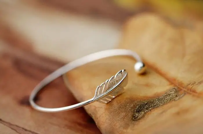 Новый модный браслет SMJEL серебряного цвета с перьями браслеты манжеты женские