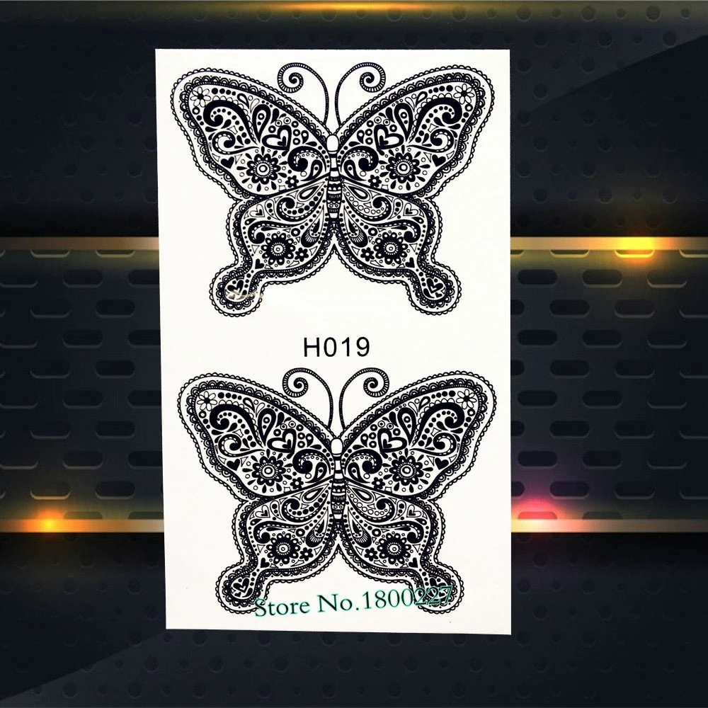 Модный временный стикер татуировки водонепроницаемый для рисунков на теле