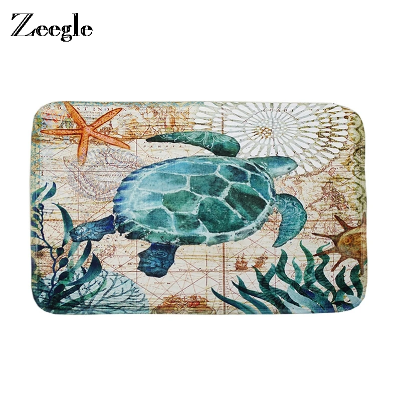 

Zeegle напольный коврик, коврик для ванной комнаты, ковер с рисунком черепахи, домашний декор, ковер для гостиной, детская спальня рядом с коври...