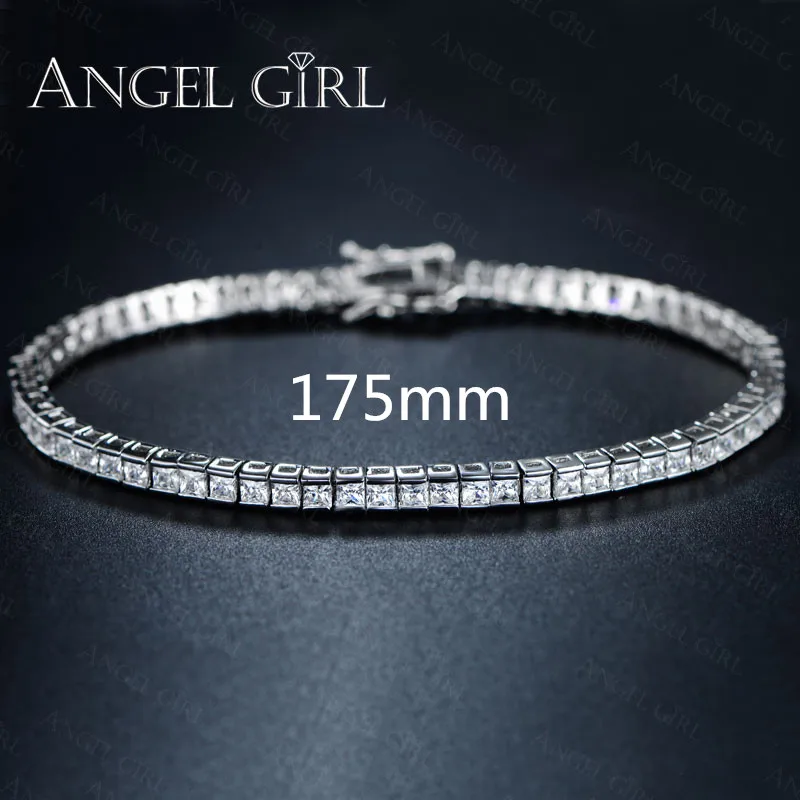Angel Girl модные ювелирные изделия Элегантный квадратный белый золотой цвет