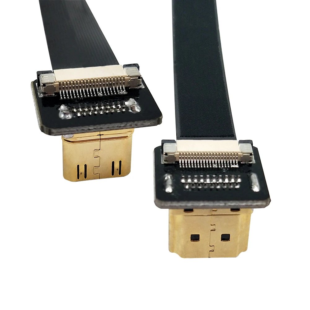 Danspeed двойной Подпушка под углом 90 градусов HDMI Тип мужчина к Mini мужчине для HDTV