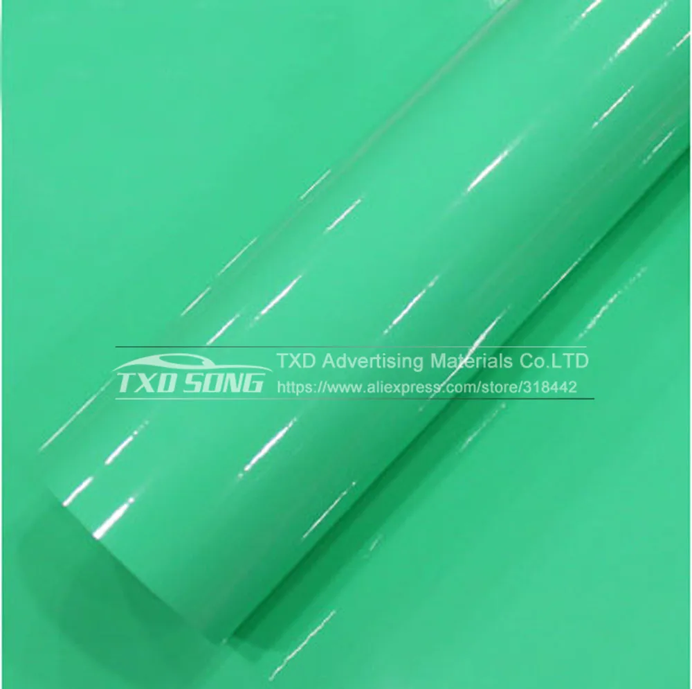 1,52*20 м/рулон Ультра глянцевый белый винил Обёрточная бумага 3 слоя High Gloss блестящий белый автомобиль Обёрточная бумага пленка с внешней обклейки супер блестящий - Название цвета: tiffany blue
