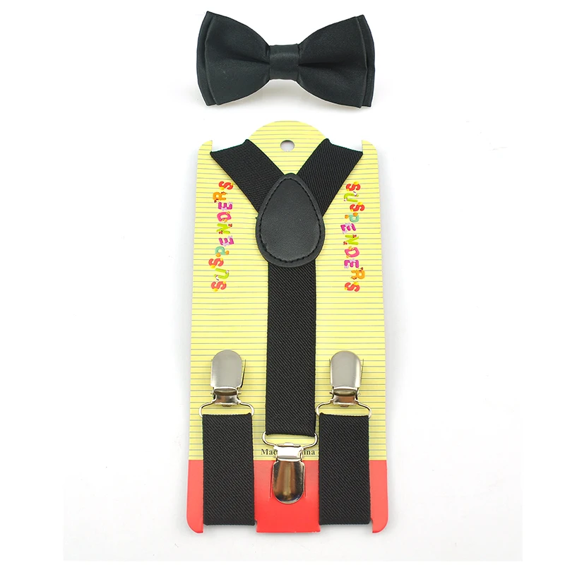 Подтяжки и галстук-бабочка для мальчиков девочек модные Эластичные Y-образные