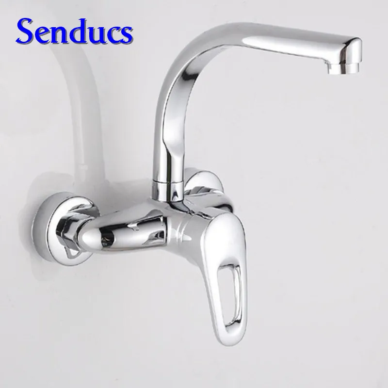 Бесплатная доставка смеситель для кухни с двумя отверстиями высокое качество