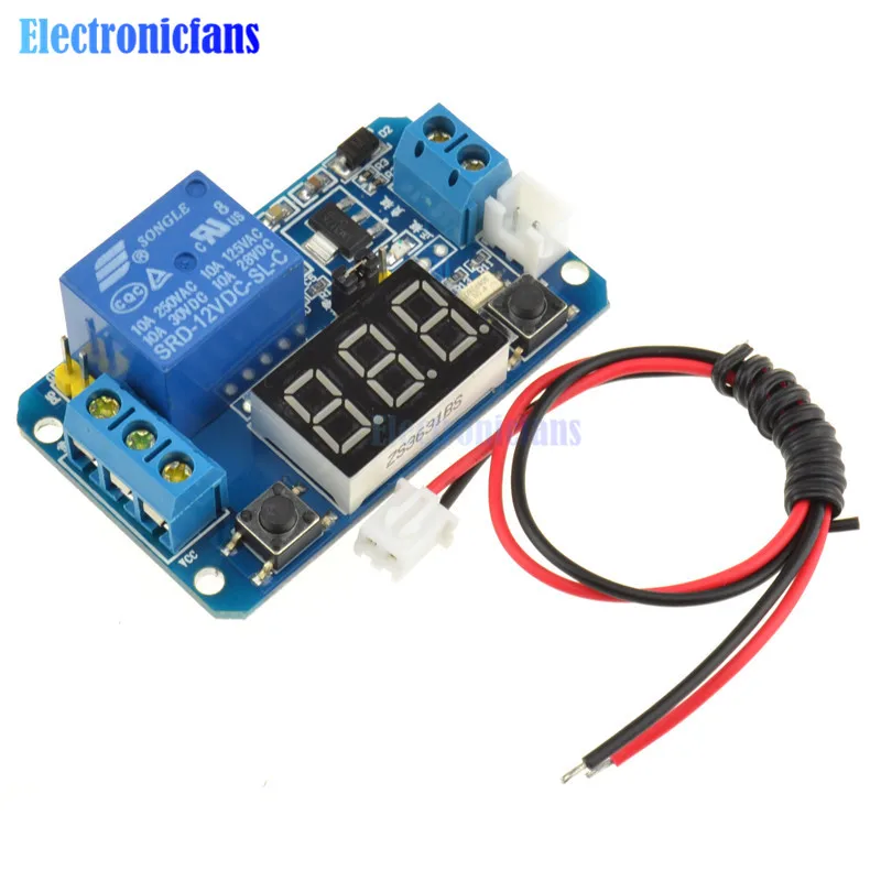 Релейный модуль с цифровым светодиодным дисплеем 12 В 0 999 минут|relay module|module 12vmodule
