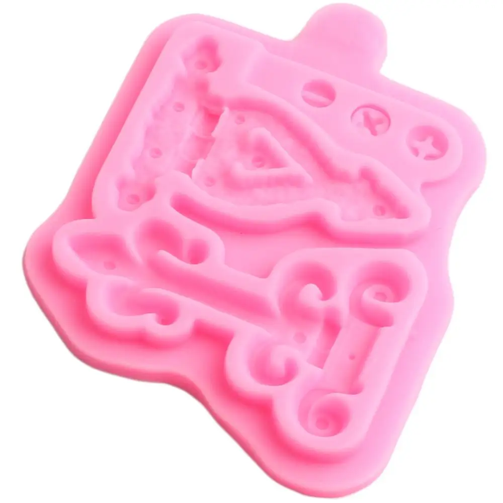 Vintage Hinge Screw Silicone Molds Cupcake Topper Fondant Mold DIY Party Cake Decorating Tools Candy Chocolate Gumpaste Moulds