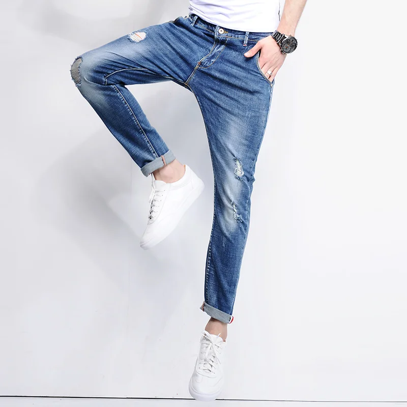 Новое поступление 2017 года Джинсы для женщин Для мужчин Демисезонный модные