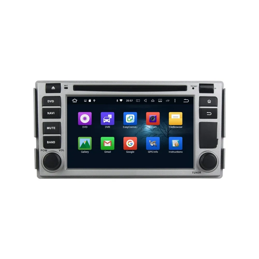 2 DIN 6.2 &quotOcta core Android 6.0 автомобиля Радио DVD плеер для Hyundai Santa Fe 2005 с 4 ГБ оперативная