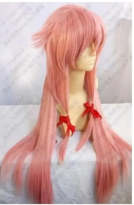 YUYING Wig 32inch 80cm Pink Future Diary Mirai Nikki Gasai Yuno Cosplay free shipping | Дом и сад