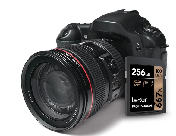 Lexar Профессиональный 667x SDXC UHS-I 64 Гб 128 ГБ 256 ГБ карты до 100 МБ/с. читать с возможностью поворота на 90 МБ/с. записи высокоскоростной Камера