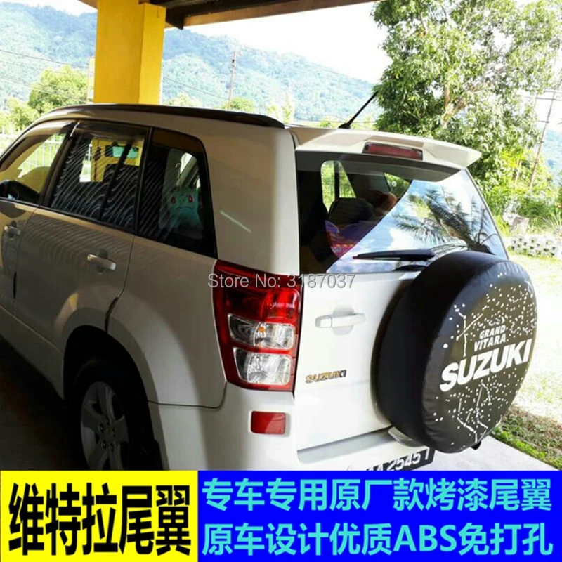 For Suzuki Grand Vitara Spoiler 2009-2013 ABS Plastic Unpainted Color Rear Roof Wing Trunk Lip Boot Cover Car Styling | Автомобили и
