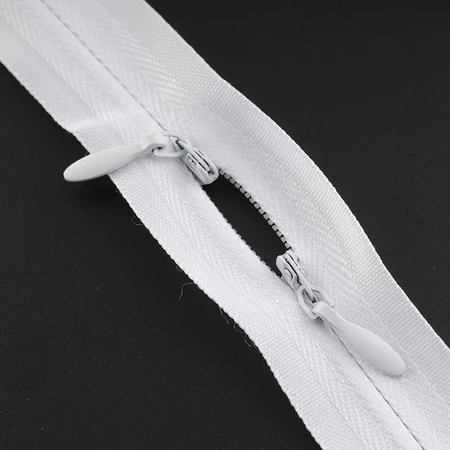 White 150CM Зубная щетка с двумя головками и невидимые застежки-молнии для шитья; Одежда для кормящих мам; застежка-молния для одежды № 3 нейлон ткань мягкая для детских бутылочек, FC156 - Цвет: White 150CM