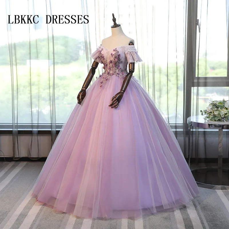 

Romantic Lilac Princess Quinceanera Dresses Ball Gown Girls Masquerade Sweet 16 Dresses Ball Gowns Vestidos De 15 Anos