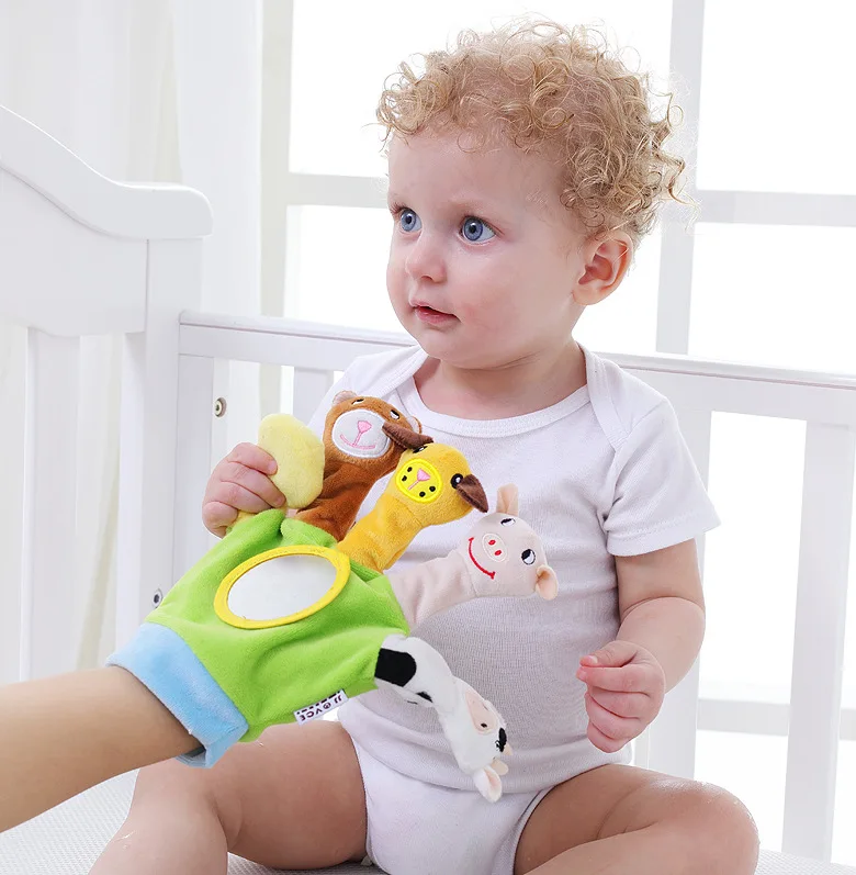 IMBABY/милые Мультяшные биологические животные, пальчиковые игрушки-марионетки для детей, куклы, реквизит для рассказов, для мальчиков и девочек, пальчиковые куклы, подарок